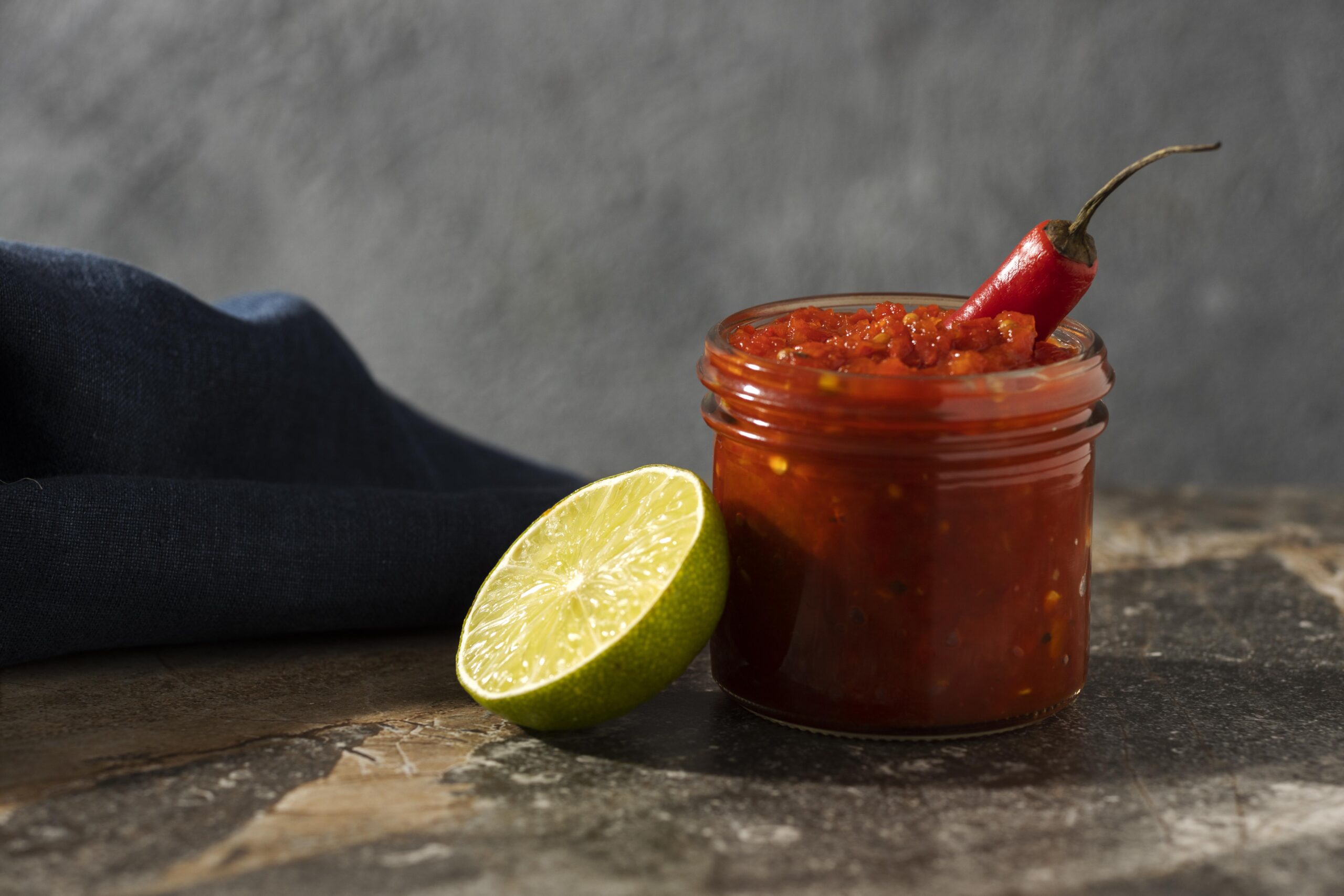 tasty meal with sambal arrangement scaled